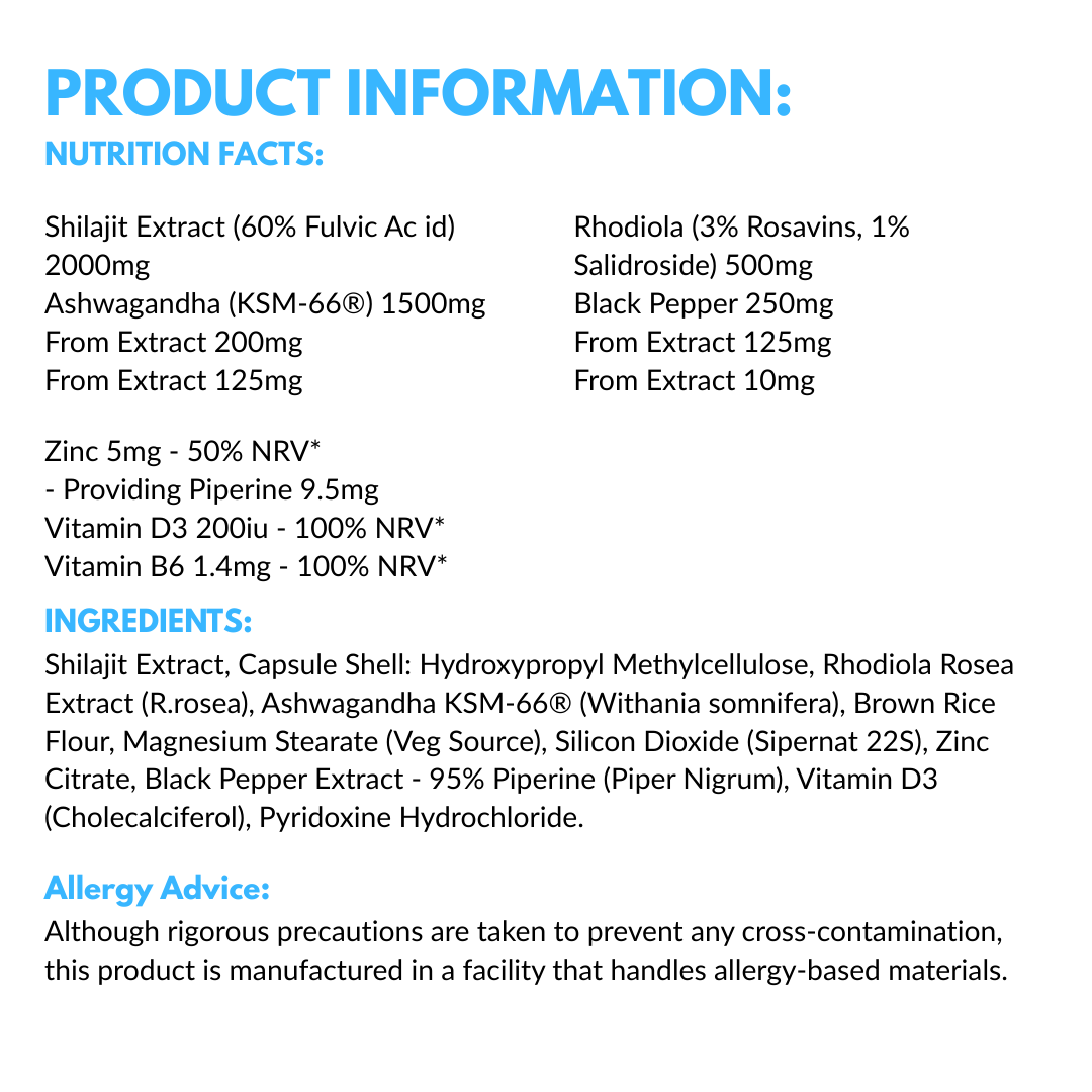 Shilajit Adaptogen Complex